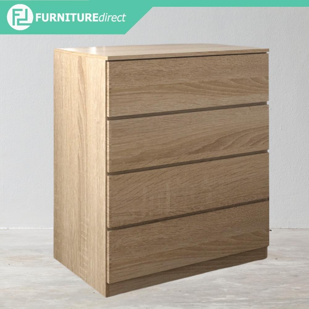 Furniture Direct Chest Drawer BRENDA 4 Drawer Chest Oak Shopee Malaysia