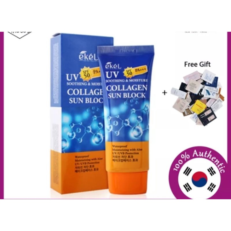 Ekel sunscreen spf 50 original From korea, sunscreen spf 50 plus collagen, Korean sunscreen