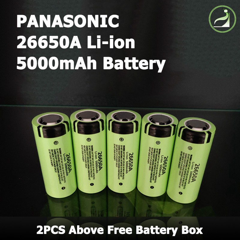 Panasonic 26650 lithium batteries high capacity 5000mAh 3.7V 4.2V