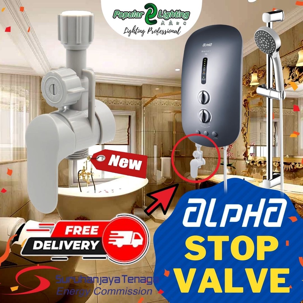 ALPHA GEN C FILTER STOP VALVE FOR INSTANT SHOWER WATER HEATER IM9