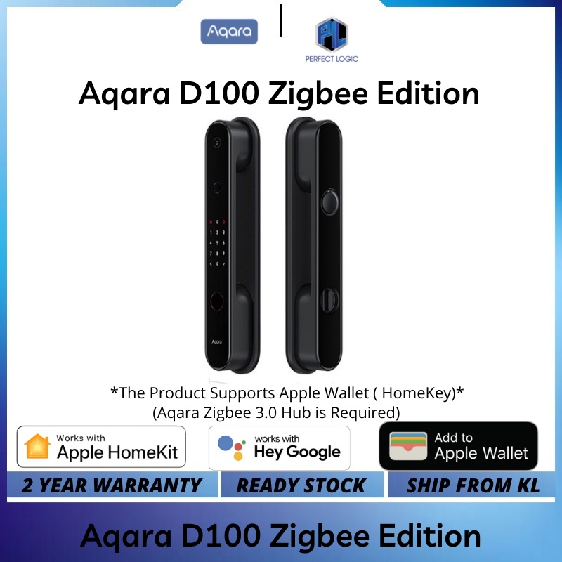 Aqara D100 Zigbee Edition Smart Door Lock Global Version | Shopee Malaysia