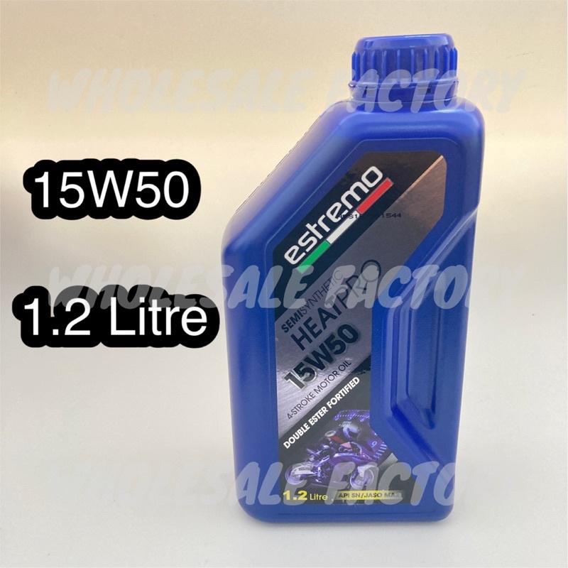 ESTREMO 1.2L 1.2Litre ITALY SEMI SYNTHETIC 15W50 10W40 SAE40 MOTOMAX