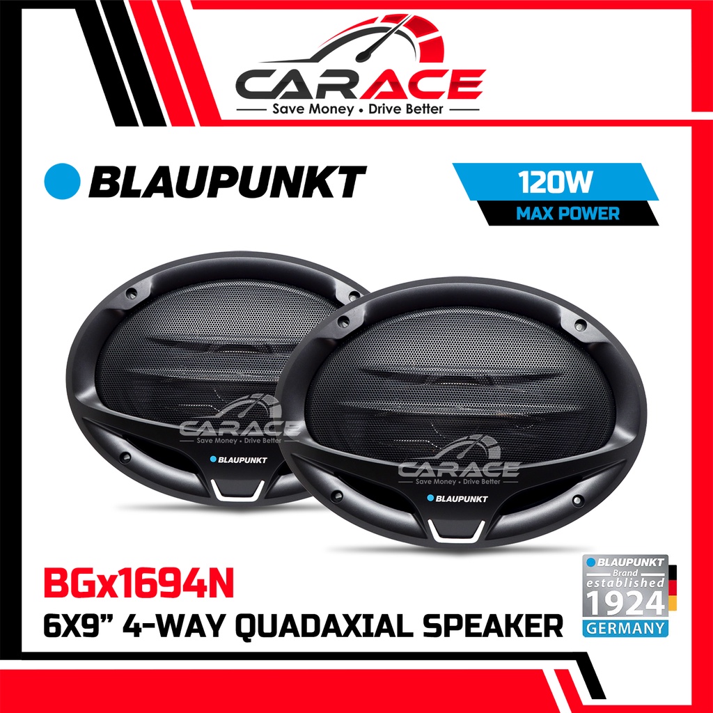 BLAUPUNKT BGx1694N 6x9" 4Way Quadaxial Speaker 120Watts BLAUPUNKT