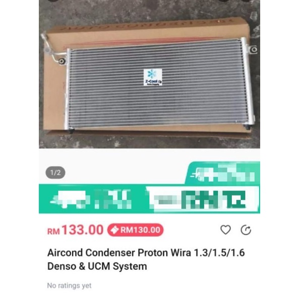 Proton Wira Aircond Condenser Shopee Malaysia