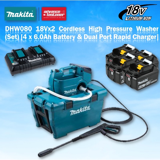 Makita DHW080 / DHW080ZK 18Vx2 Cordless High Pressure Washer | Shopee