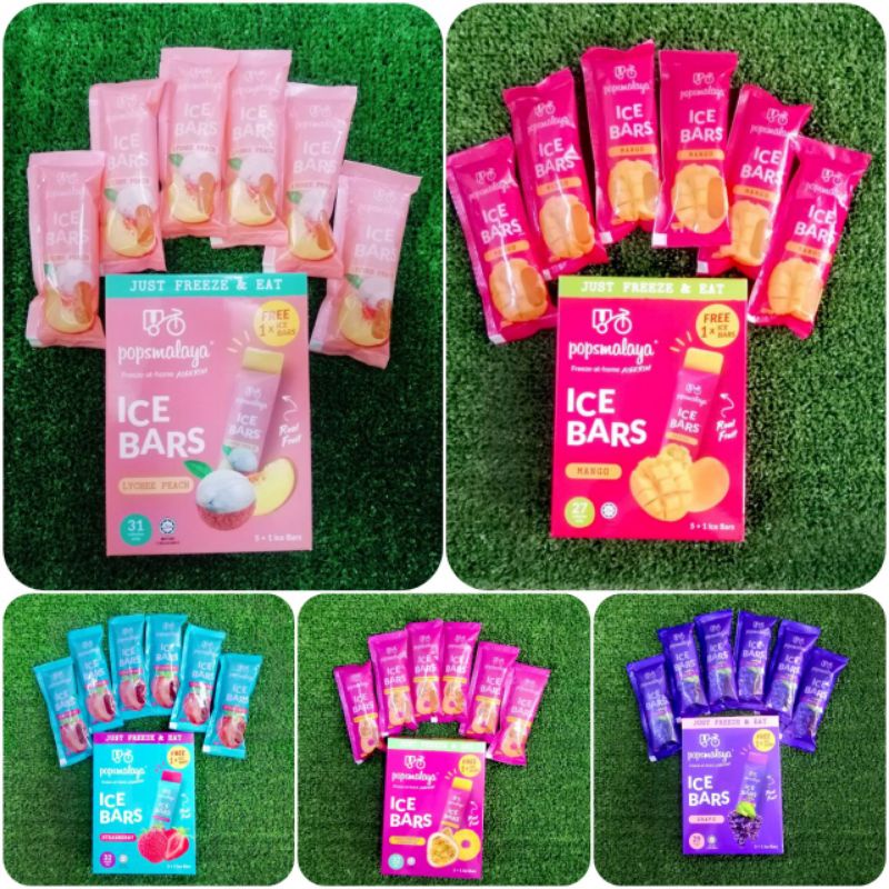 ICE BARS POPS MALAYA Ice Cream Sihat 100 Buah Sebenar Rendah Kalori