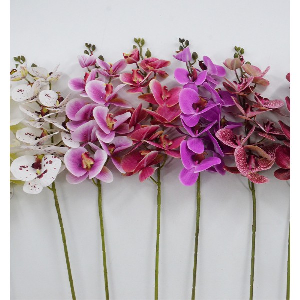 [M'sia] ARTIFICIAL ORCHID / 9HEAD BUNGA ORKID LATEX 3D / 9 HEAD ORCHID LATEX 3D / ARTIFICIAL