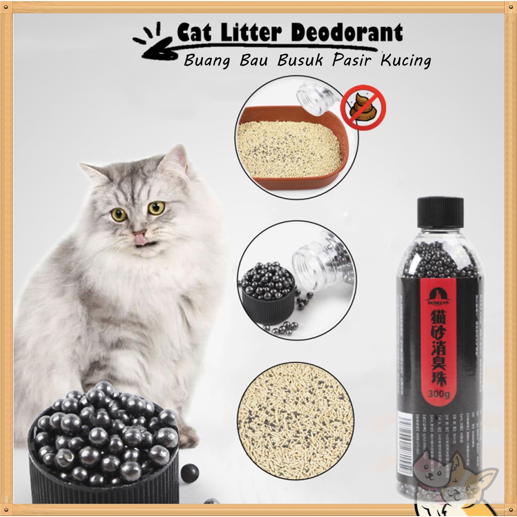 Cat Litter Deodorant Beads Activated Charcoal Absorbs Tight Odor Cat Stink Bad Smell Remover
