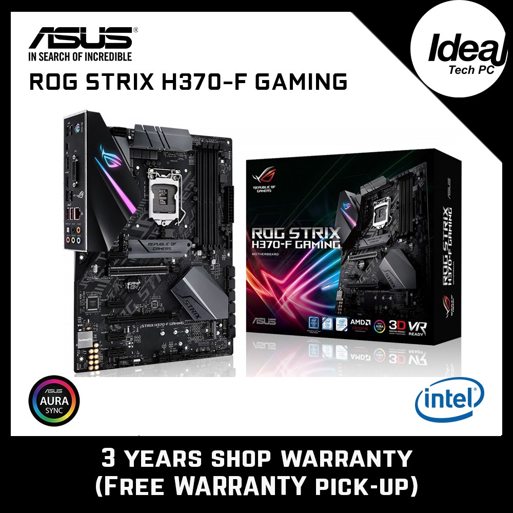 Asus ROG Strix H370F Gaming Motherboard Shopee Malaysia