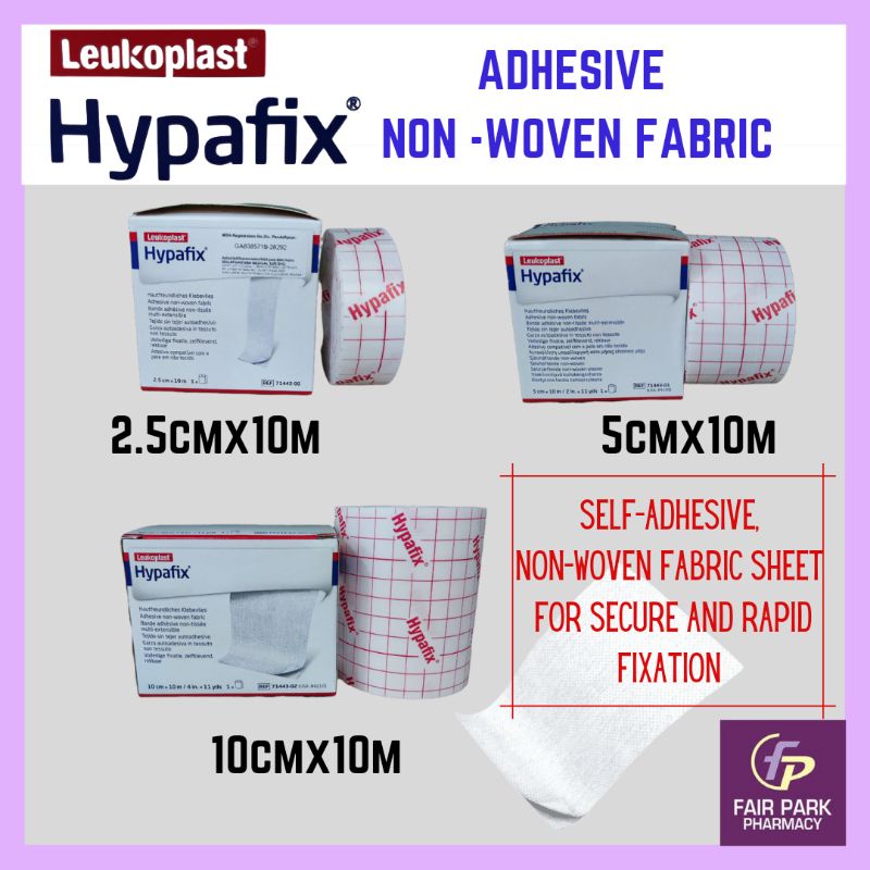 FPpharmacy BSN Leukoplast Hypafix Adhesive Nonwoven Fabric 2.5cmx10m