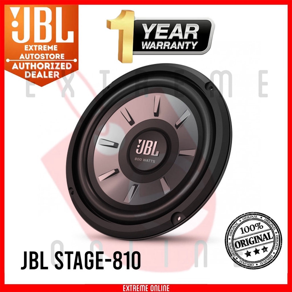 JBL Stage 810 Subwoofer 8" (200mm) Woofer with 200 RMS and 800W Peak Power Handling Shopee