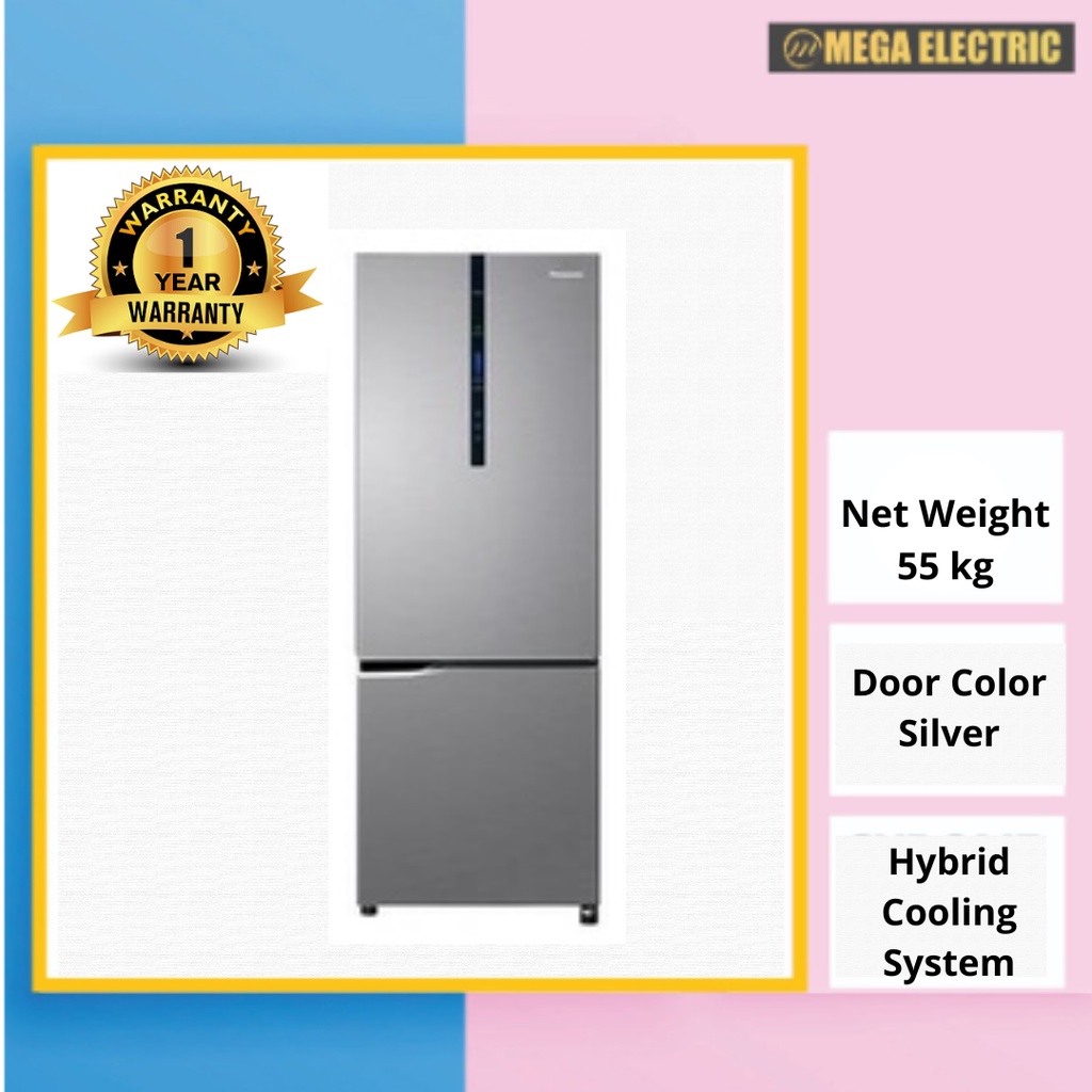 Panasonic Refrigerator (322L) ECONAVI Inverter Bottom Freezer Fridge NR