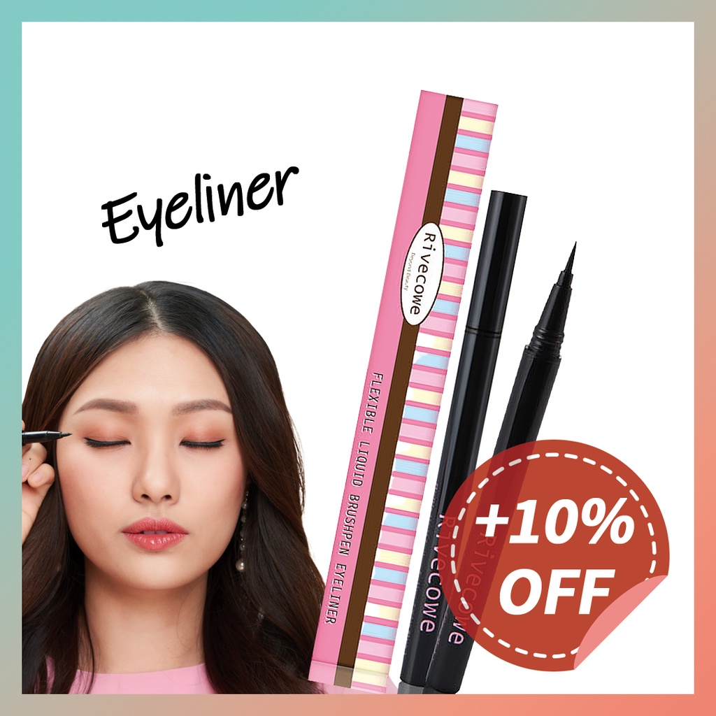 🇰🇷 [Rivecowe] Tiny Pen Eyeliner (Black) Shopee Malaysia