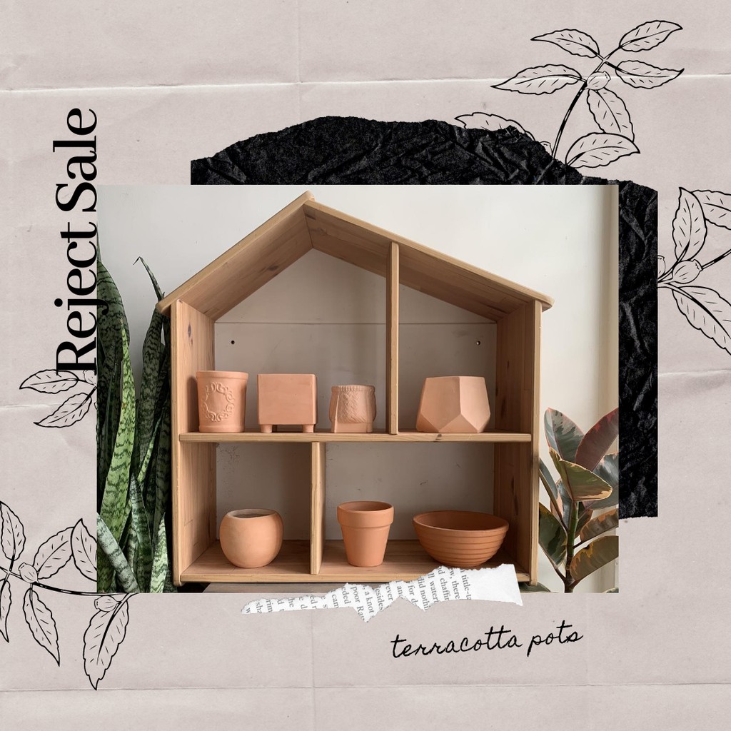 Terracotta Plant Pot (Reject Sale) Shopee Malaysia
