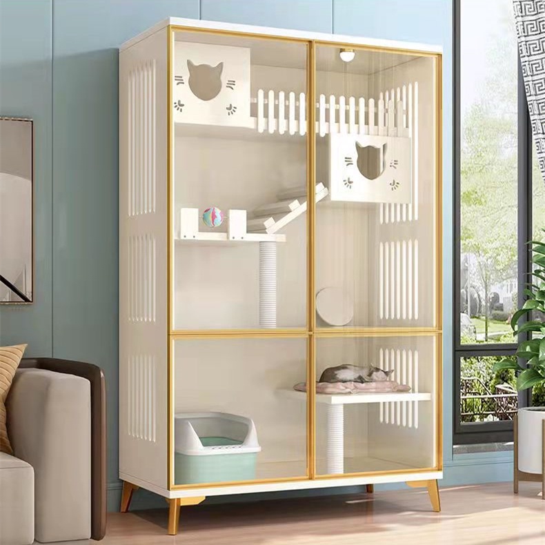 Pettz Sangkar Rumah Kucing Kayu Besar 3 4 Tingkat Cat House Wood Large