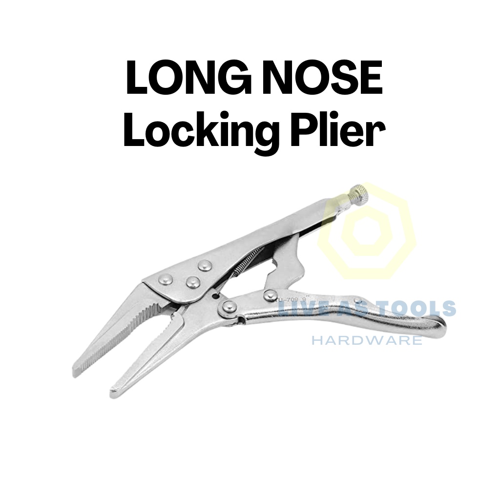 [10 Inch]Locking Plier/ Long Nose Locking Plier/ Curved Jaw/ Jam Playar