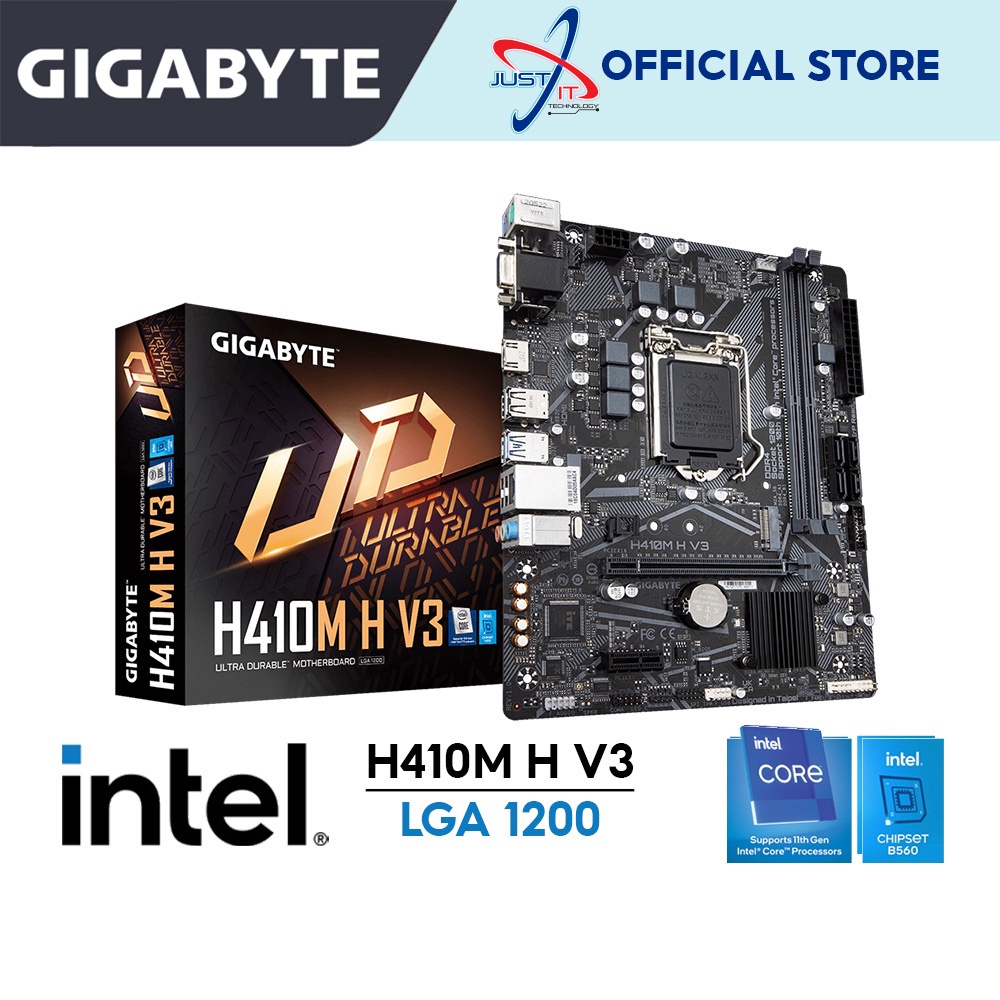 GIGABYTE H410M H V3 LGA1200 Motherboard Combo Deal Intel Pentium G6405 / I310100F / 10100