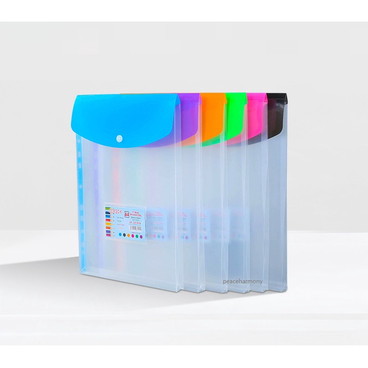 A4 Expandable Button File, Protector sheet /11 Holes Document Holder