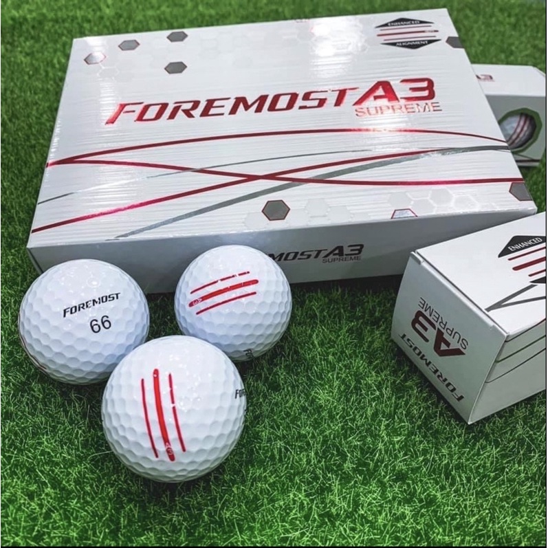 FOREMOST A3 SUPREME GOLF BALLS / Softer Surlyn cover / Progressive ND