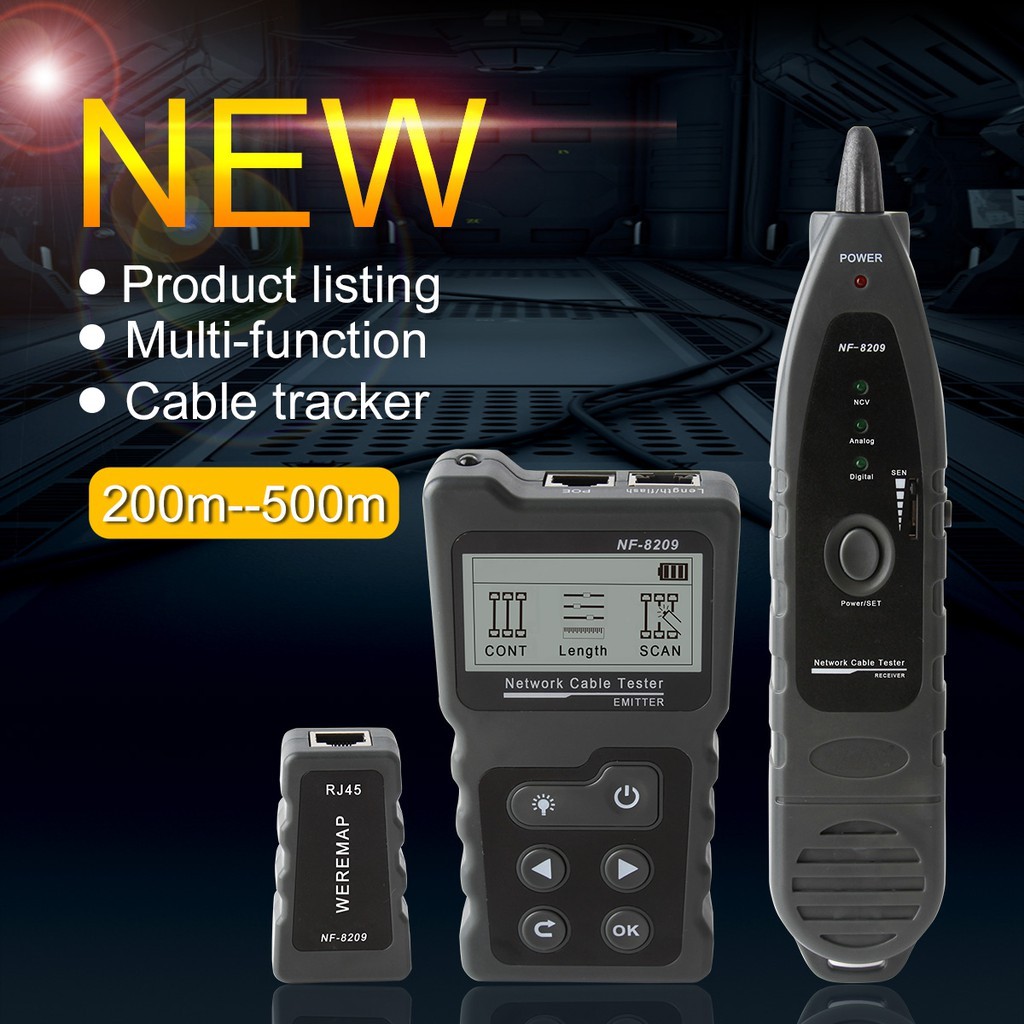 Intelligent Network Cable Tester Noyafa NF8209 MultiFunctional for