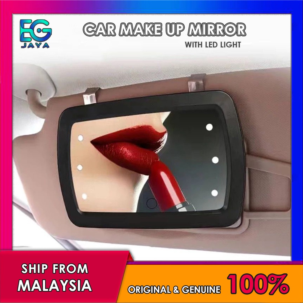 Portable LED Vanity Mirror Car Visor Makeup Mirror with Led Lights