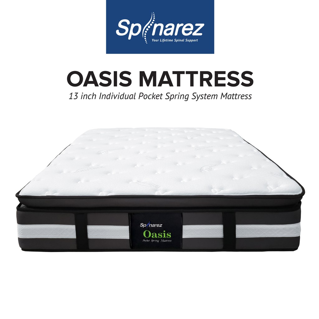 SpinaRez Oasis Tilam Mattress Individual Pocket Spring + Pillow Top