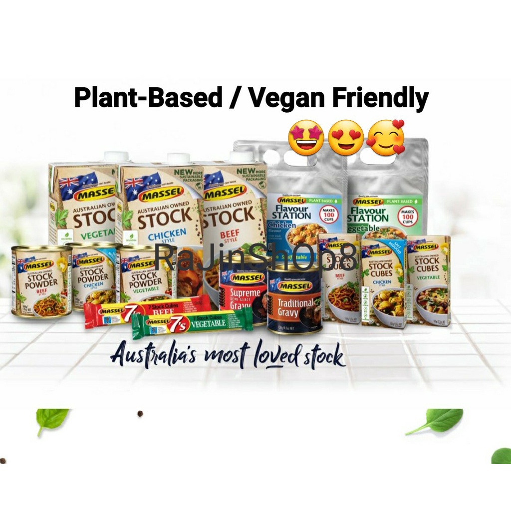 MASSEL PlantBased Stock Cubes & Powder Chicken / Vegetable / Beef