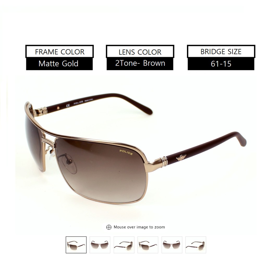 Police Sunglass S8853 Police Eyewear Polarized 2 Colour available