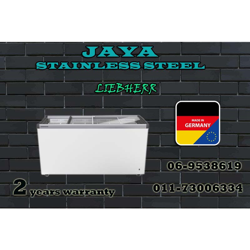 (JAYA FREEZER) LIEBHERR Chest Freezer Flat Glass Sliding Door EFE