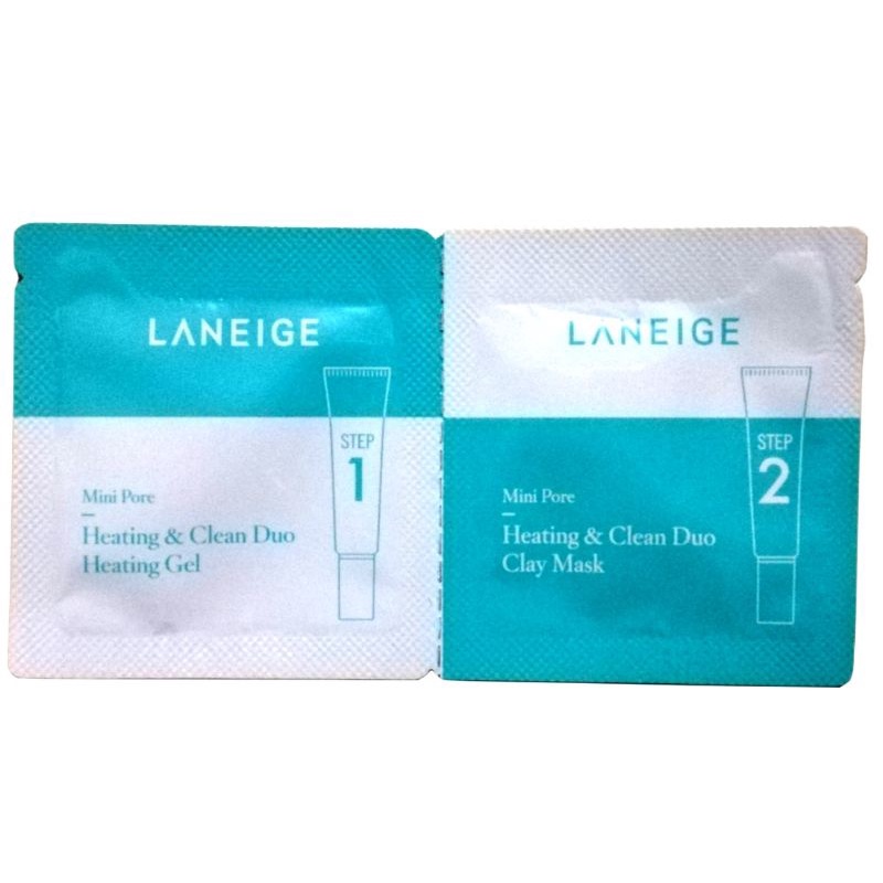 LANEIGE MINI PORE STEP 1 HEATING GEL STEP 2 CLAY MASK Shopee Malaysia