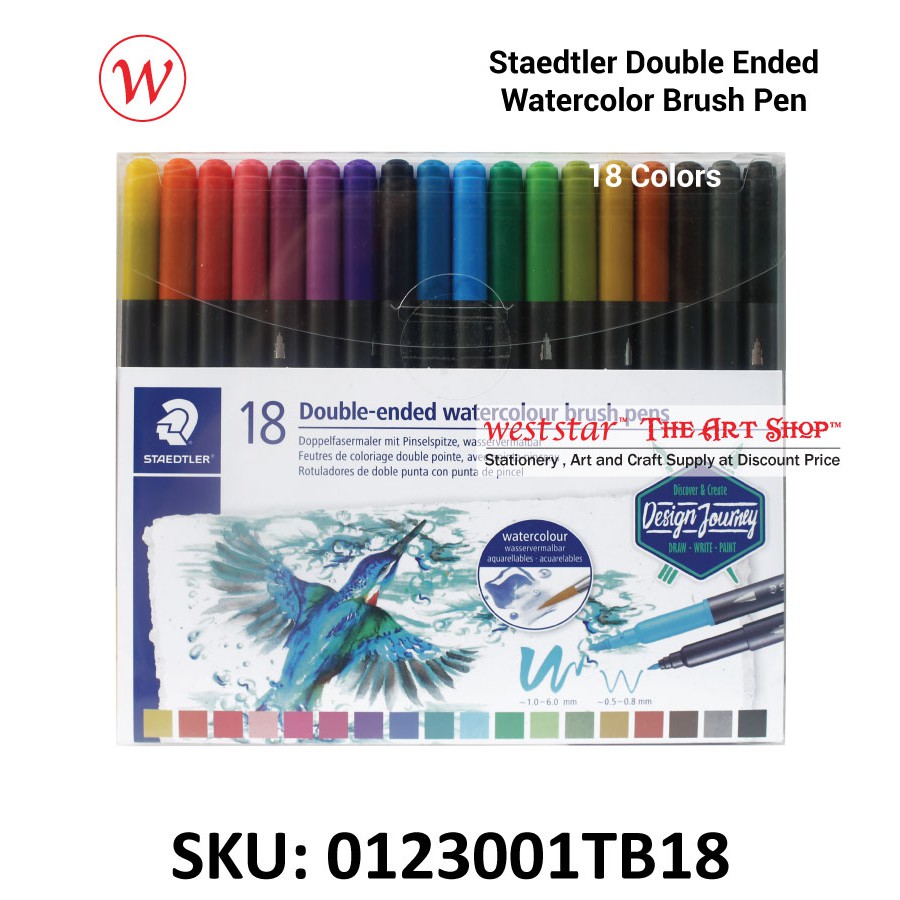[WESTSTAR] Staedtler DoubleEnded Watercolor Brush Pen Shopee Malaysia