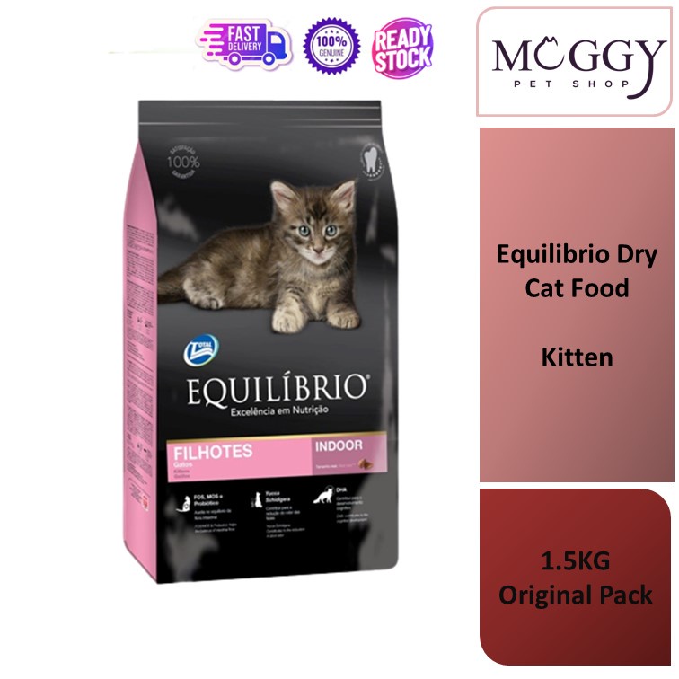 Equilibrio Cat Food 1.5kg (Original Pack) Kitten / Adult / Salmon