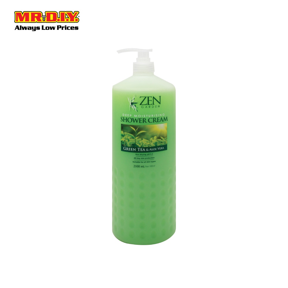 ZEN Green Tea & Aloe Vera Body Wash 2.1 Liter (Extra Free 100ml