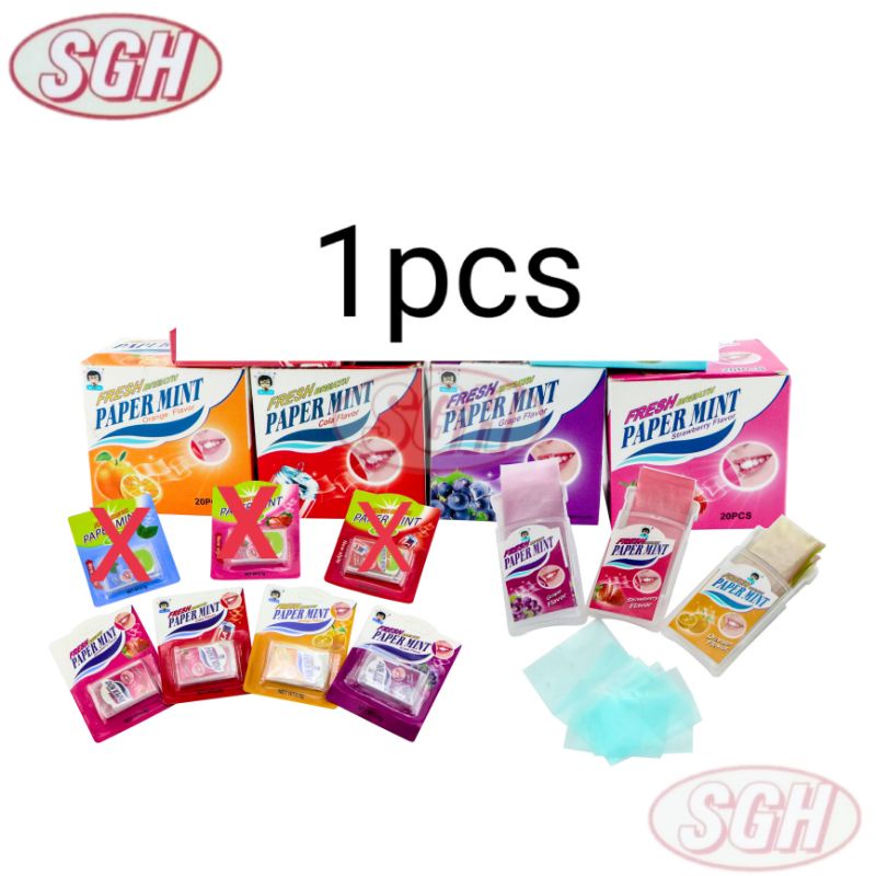 FRESH BREATH PAPER MINT CANDY [1pcs] HALAL Shopee Malaysia
