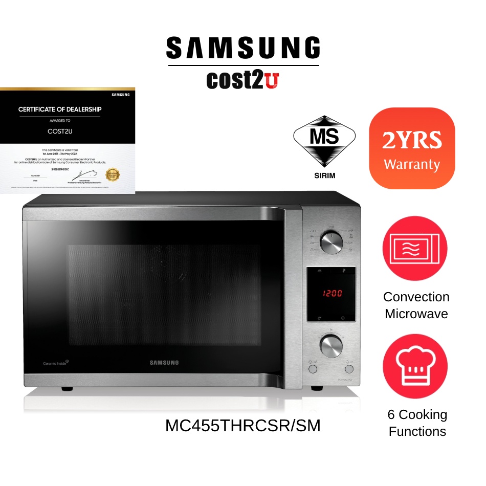 Samsung 45L Convection Microwave Oven with Big Capacity MC455THRCSR