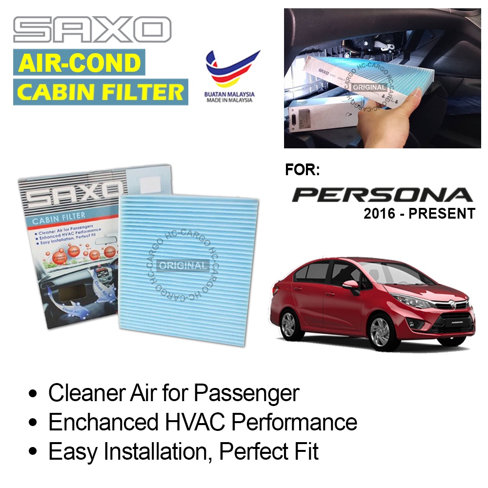 Saxo Proton Persona 2016 Aircond Cabin Filter S1162 / CAR AIR