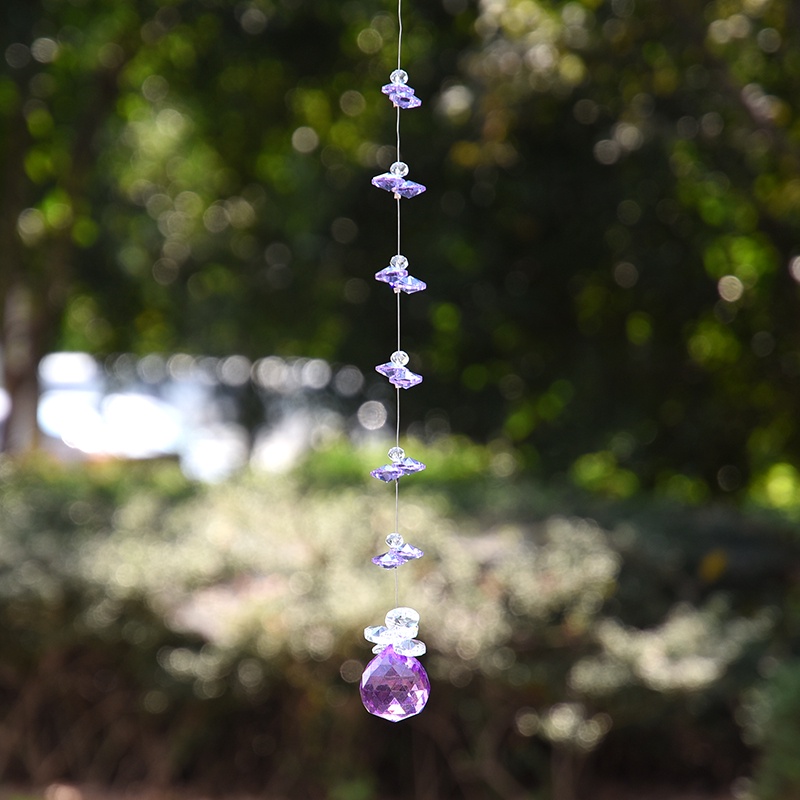 1pcs Crystal Ball Suncatcher Rainbow Prism Fengshui Pendant Window