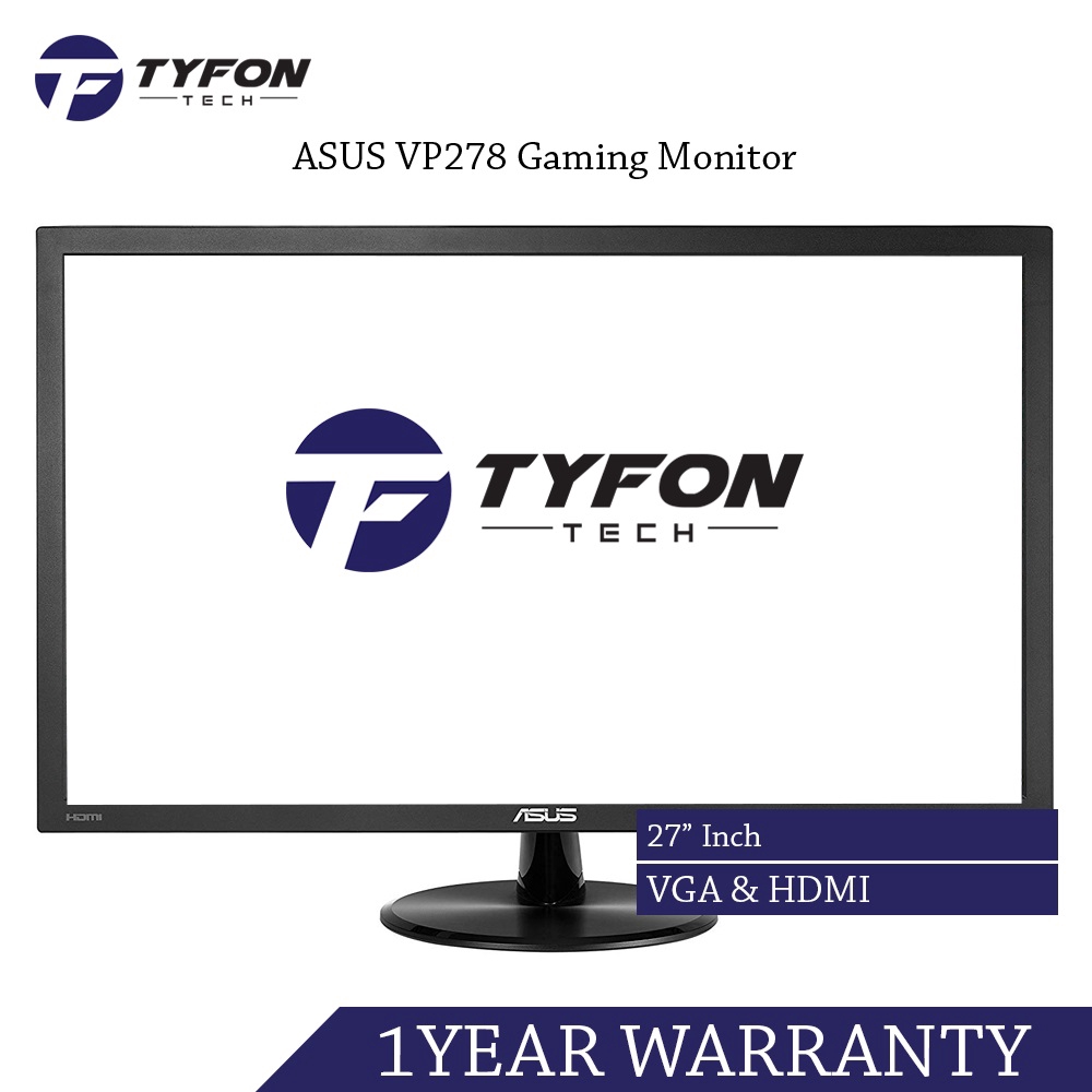 ASUS VP278 27'' Inch Widescreen LED Backlid FHD Gaming Monitor