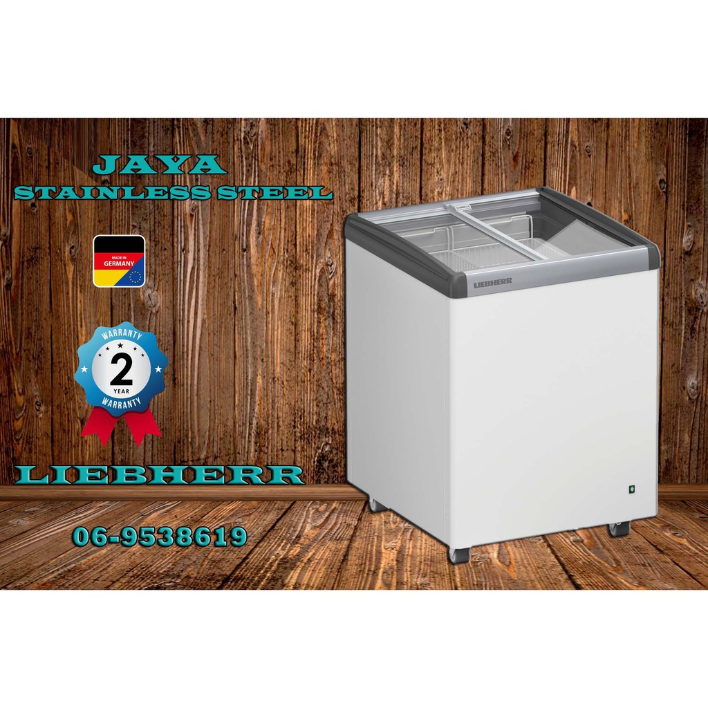 (JAYA FREEZER) LIEBHERR Chest Freezer Flat Glass Sliding Door EFE
