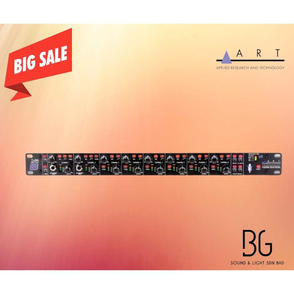 ART TubeOpto 8 Eight Channel Mic Preamp with ADAT Shopee Malaysia
