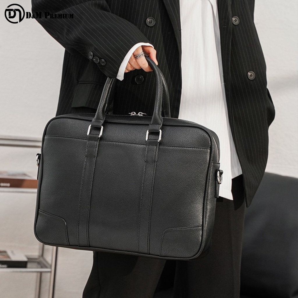 MALAYSIA STOCK🔥 D&M S2 Leather Business Briefcase C/W Messenger
