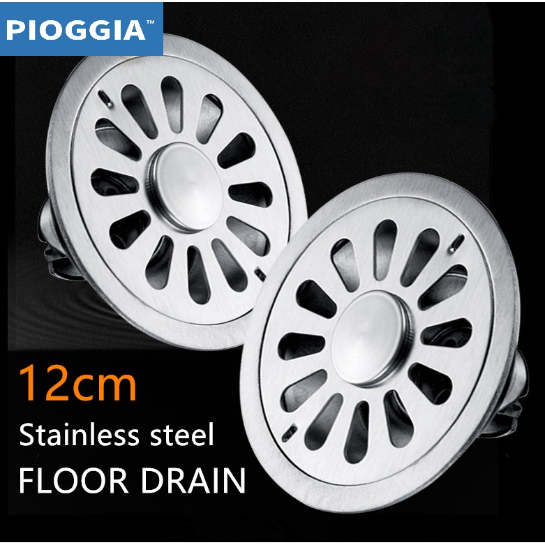 POIGGIA Stainless steel 12cm Circular floor drain Drains Floor Drain