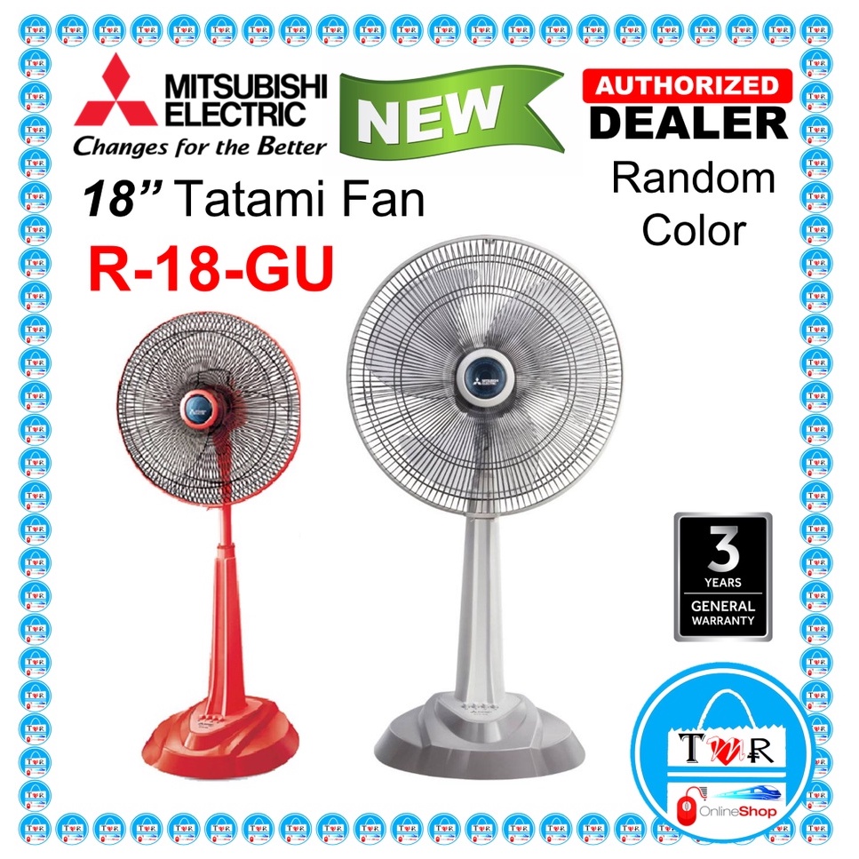 MITSUBISHI 18" TATAMI Stand Fan R18GU (Random Colour) / [NEW MODEL