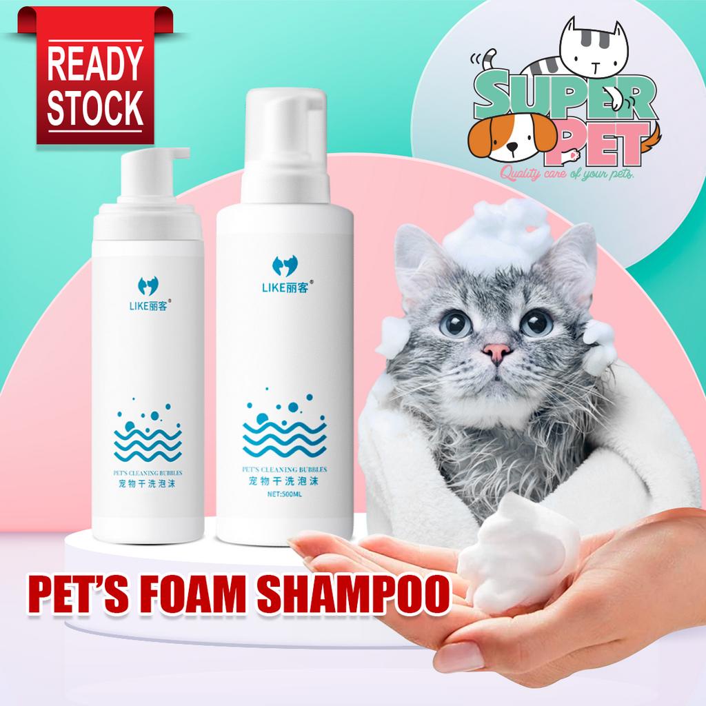 Pet Cat Dry Shampoo Foam Syampu Kucing Tanpa Air Mandian Kucing Sabun