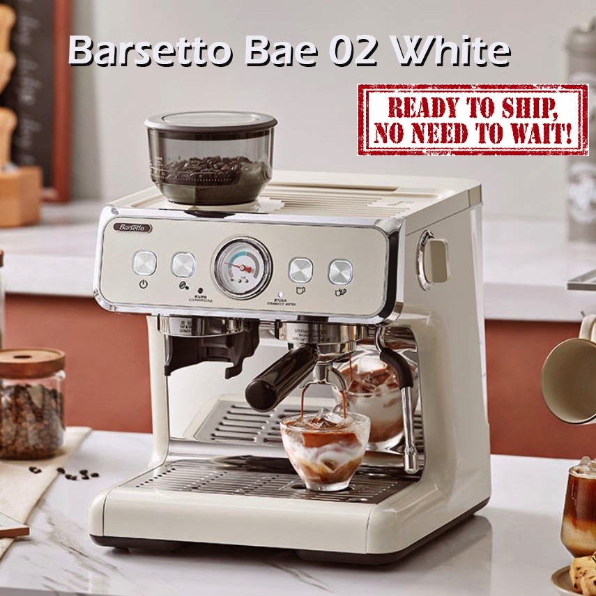 Barsetto (1 Year Warranty) BAE02 Dual Boiler Espresso Machine Grinder