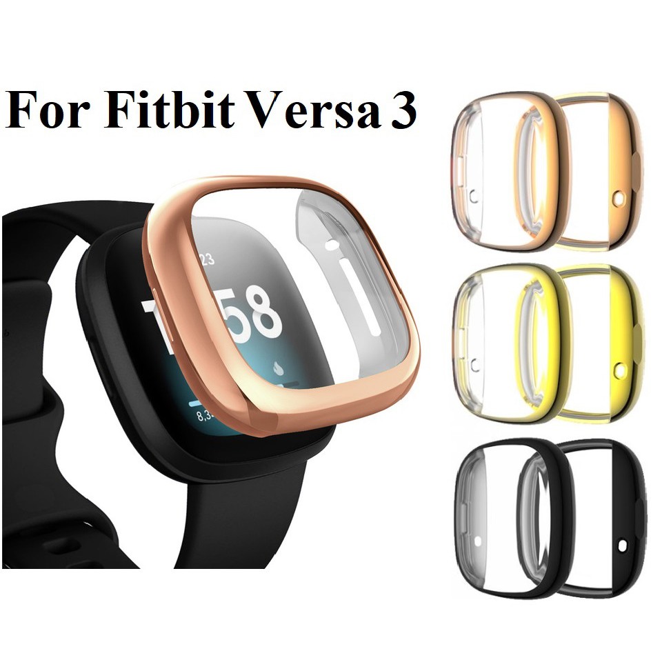 For Fitbit Versa 3 / Fitbit Sense Case Screen Protector Case for Versa