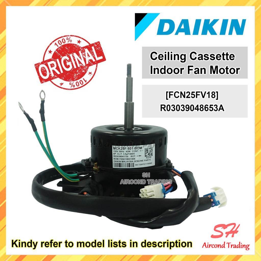 DAIKIN CEILING CASSETTE INDOOR FAN MOTOR [FCN25FV18] R03039048653A
