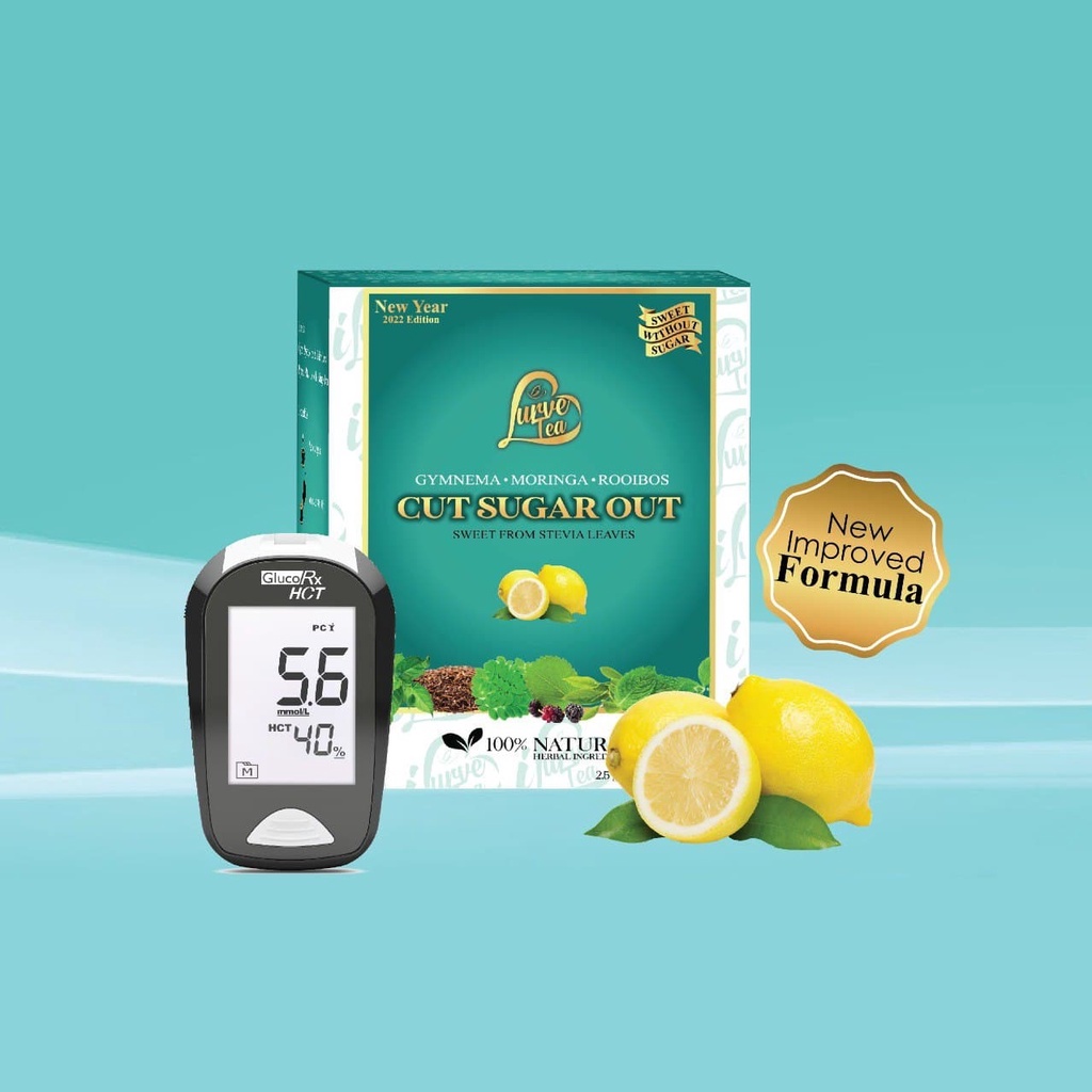 LURVE TEA Malaysian Herbal Tea 100 Natural Ingredients (2.5g x 15 teabags) Reduce Cholesterol