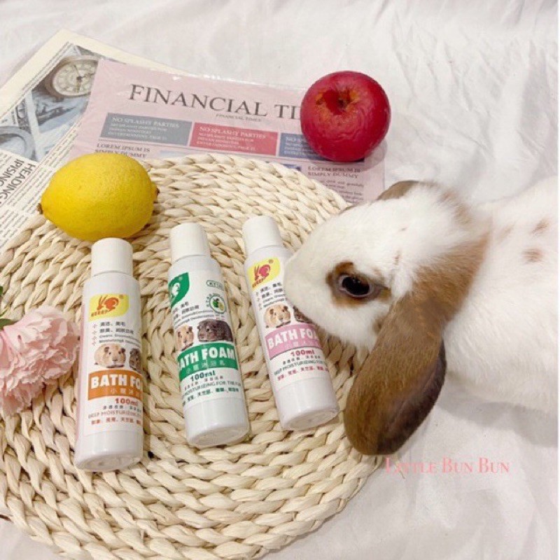 Pet bathing shampoo 🛁 natural smooth fur rabbit chinchilla hamster