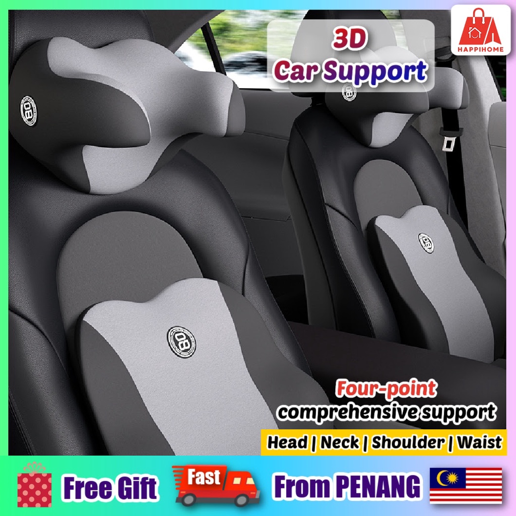 SpineFoam Car Headrest Honda Toyota Lumbar Cushion Car Backrest Neck